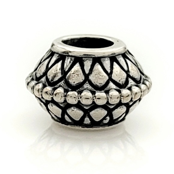 Genuine Pandora Sterling Silver 925 ALE Signed Teardrop Charm - Picture 1 of 5